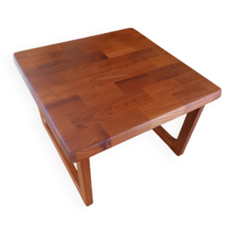 Table basse carrée scandinave de Niels BACH teck massif