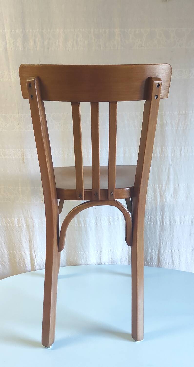 Solid wood bistro chair by Baumann - 50s/60s