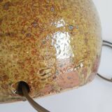 Guy Baudat vintage pyrite stoneware table lamp