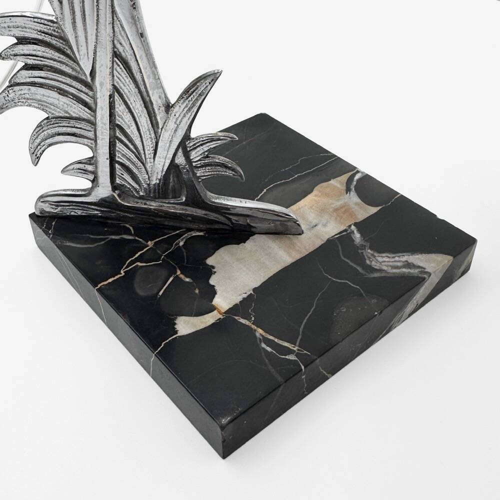 Chrome marabout lamp Art Deco