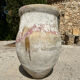 Ancient terracotta pottery jar