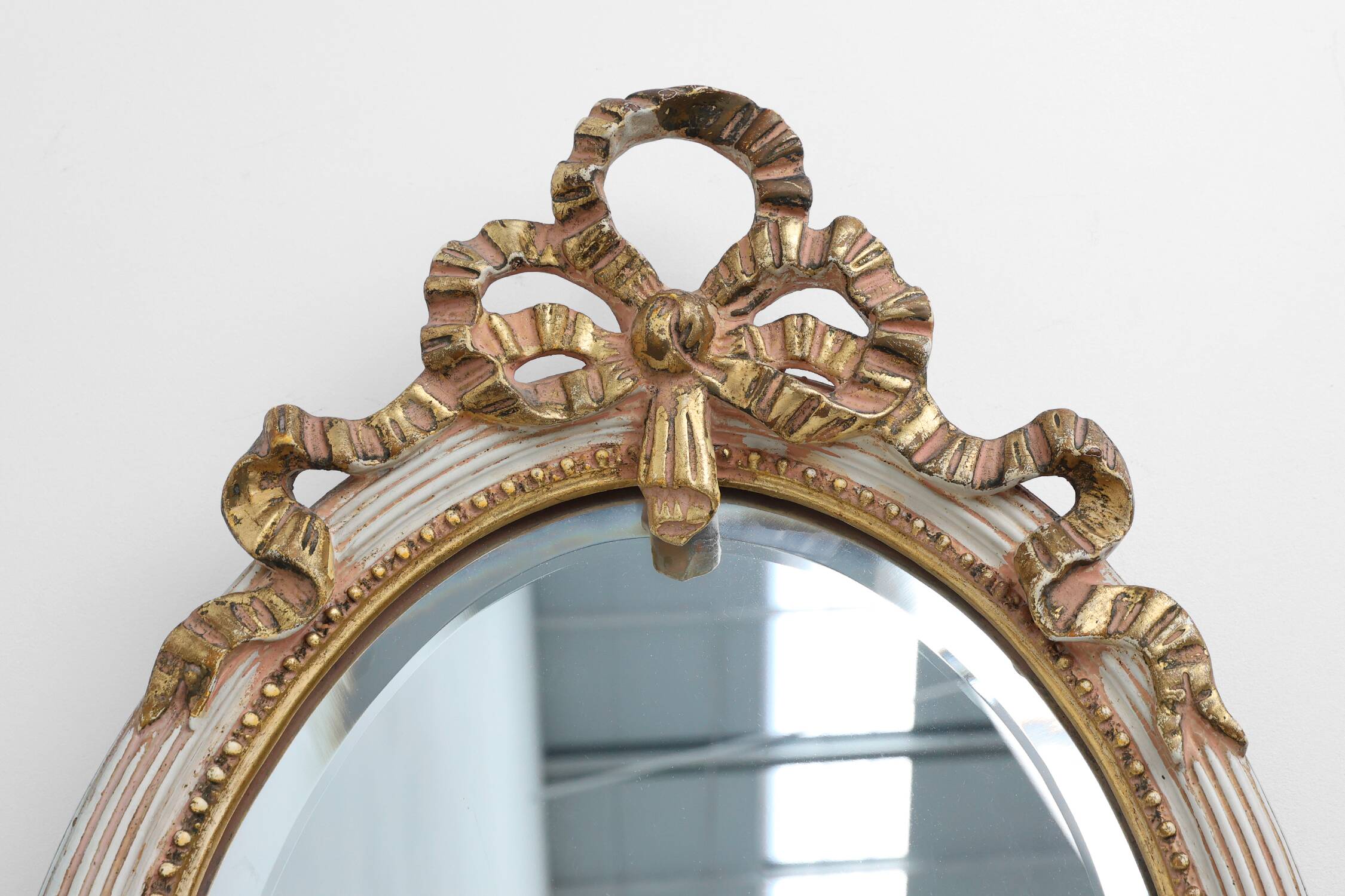 20th Century Louis XVI Baroque Style Mirror in Carved Wood, France