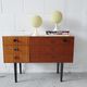 Bedside lamp set made of plastic granulate