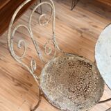 Garden furniture in wrought iron – 19th century, around 1880