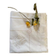 Cotton pillowcase embroidered monogram JB.