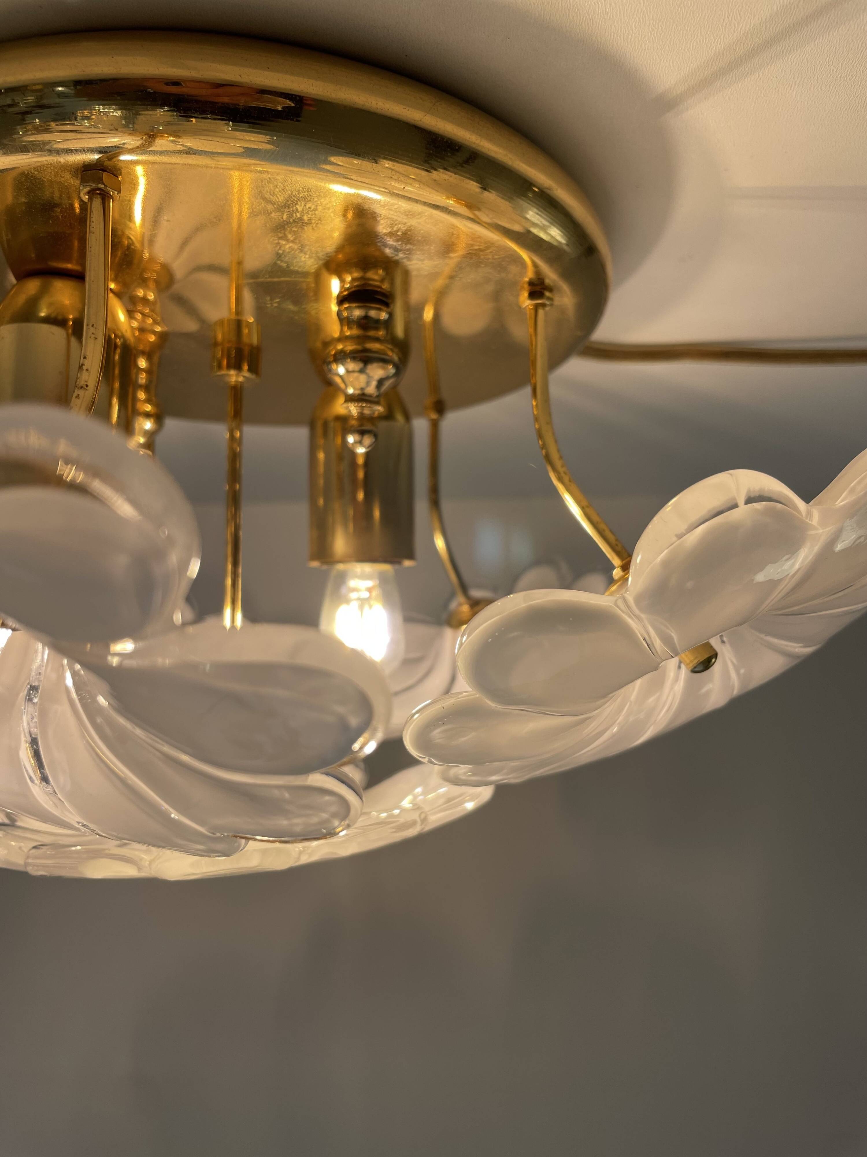 1980' Murano Flower Ceiling Light