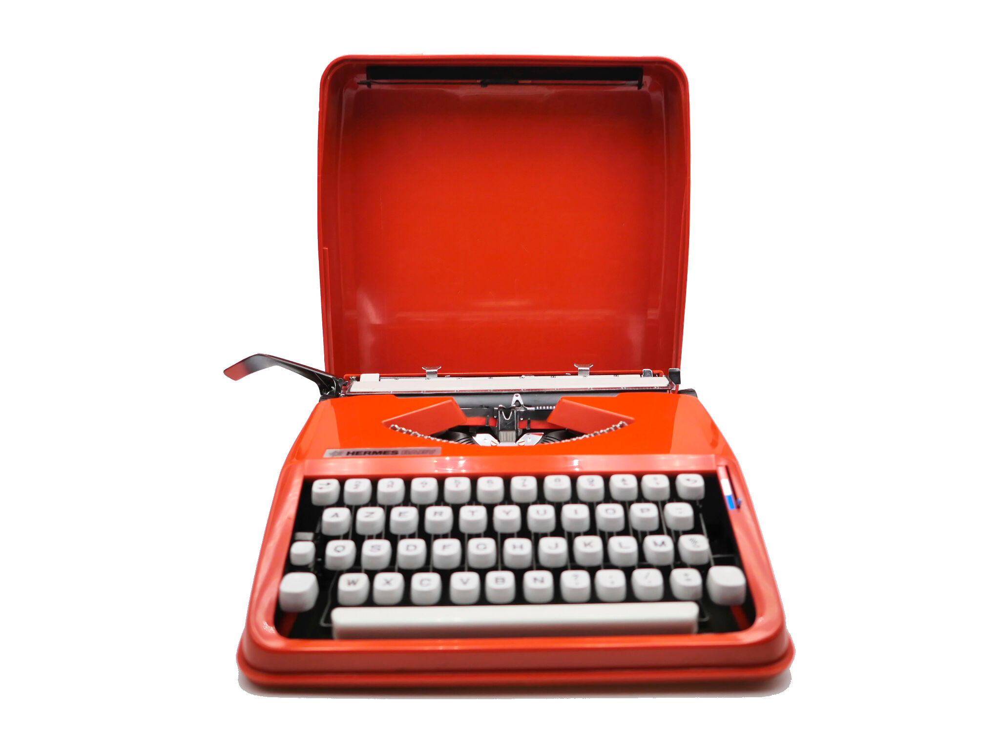Hermes baby orange terracota typewriter revised new ribbon