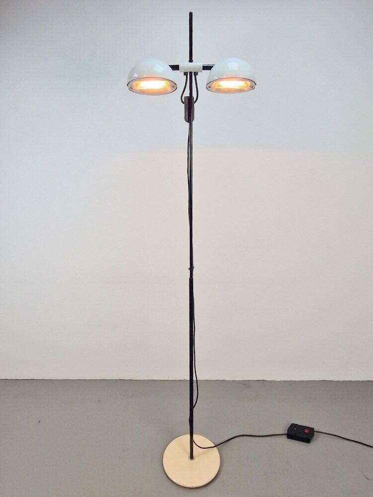 Vintage White Floor Lamp from Valenti Milano, Italy, 1970s
