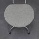 Set of 4 Postmodern Folding Chairs in Chrome and Wool, Italy, 1990s