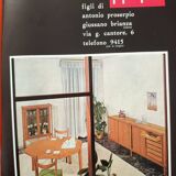 1950s mid-century teak storage cabinet bar F.lli Proserpio