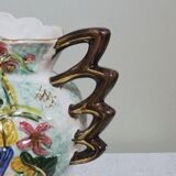 Ceramic pitcher vase signed Hubert Bequet