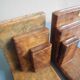 paire serre livres albâtre déco vintage alabaster bookends