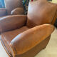 2 vintage club armchairs