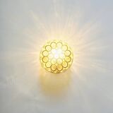 Mid-Century Glass Wall Light or Ceiling Light from Limburg, Germany, 1960s