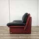 Red and black leather armchair by Nicoletti Salotti