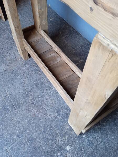 Brutalist console 120 cm solid wood