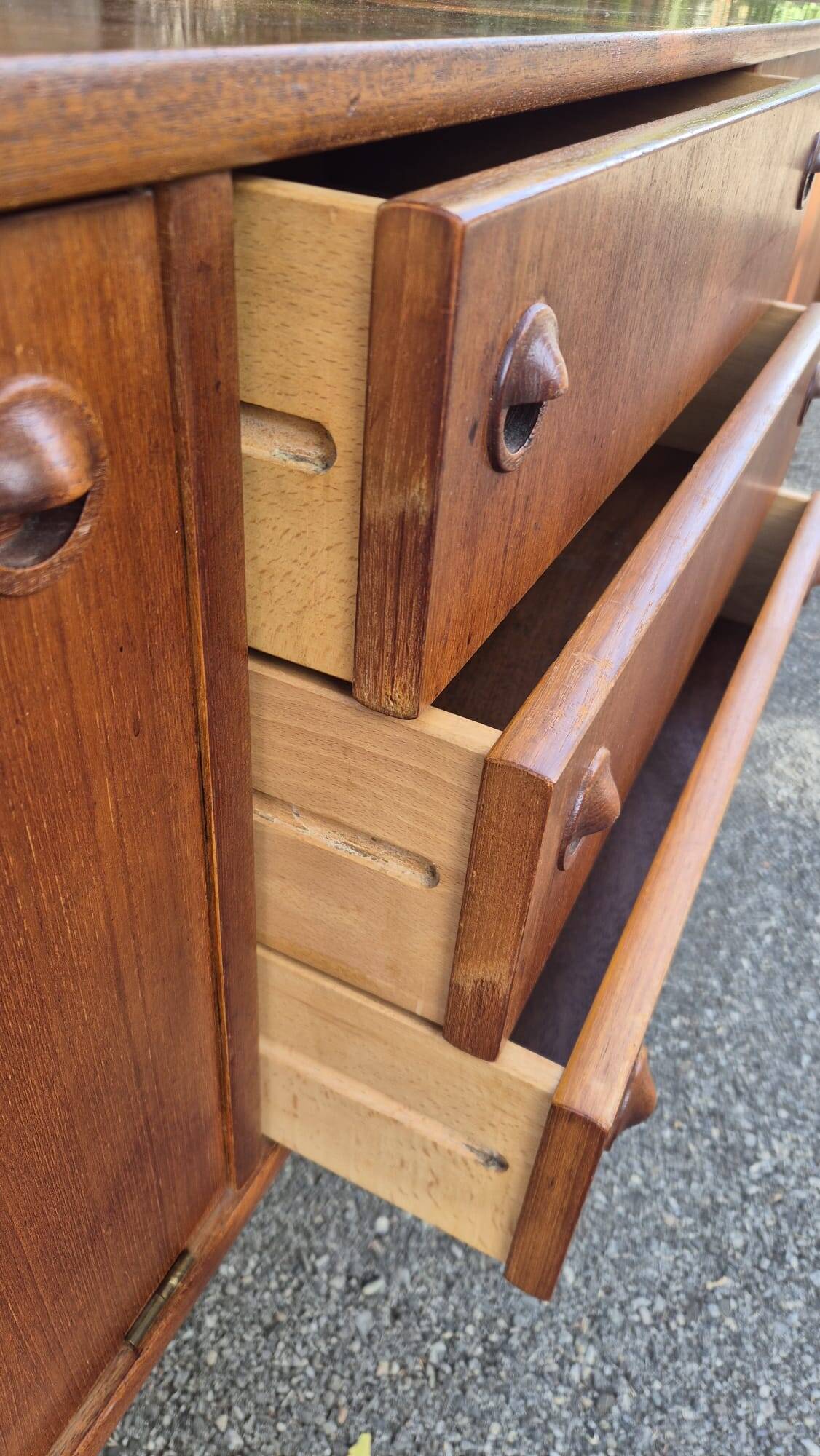 Enfilade scandinave en teck. 1950