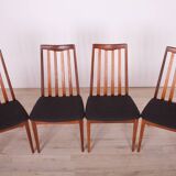 Vintage Teak & Fabric Dining Chairs by Leslie Dandy for G-Plan, 1960s, Set of 4