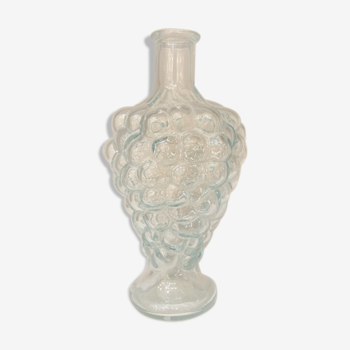 Vase ou carafe forme raisin en verre