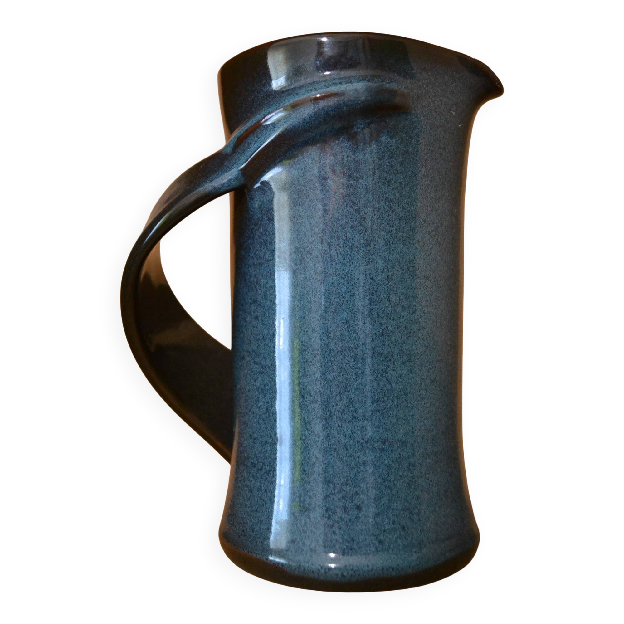 Pichet artisanal bleu