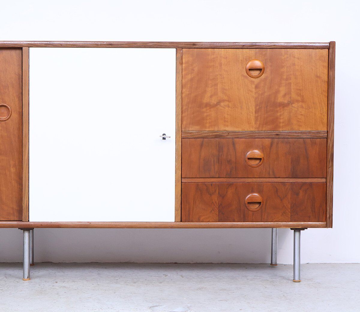 Vintage walnut sideboard by William Watting for Fristho, 1960s