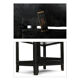 Vitrine centrale noire en bois