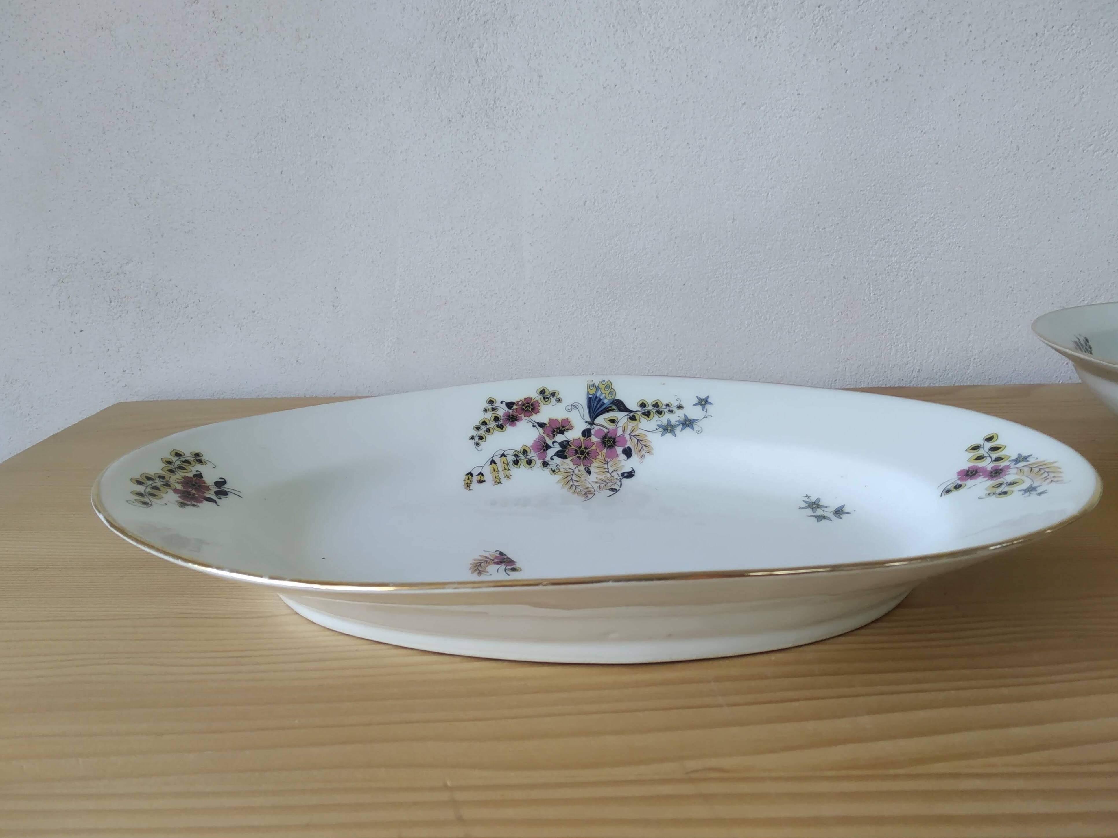 55-piece Limoges porcelain dinner service from the 1930s