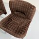 6 old tubular and velvet chairs Italian design from the 70s