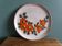 Assiette murale décorative artisanale motif fleur Vallauris
