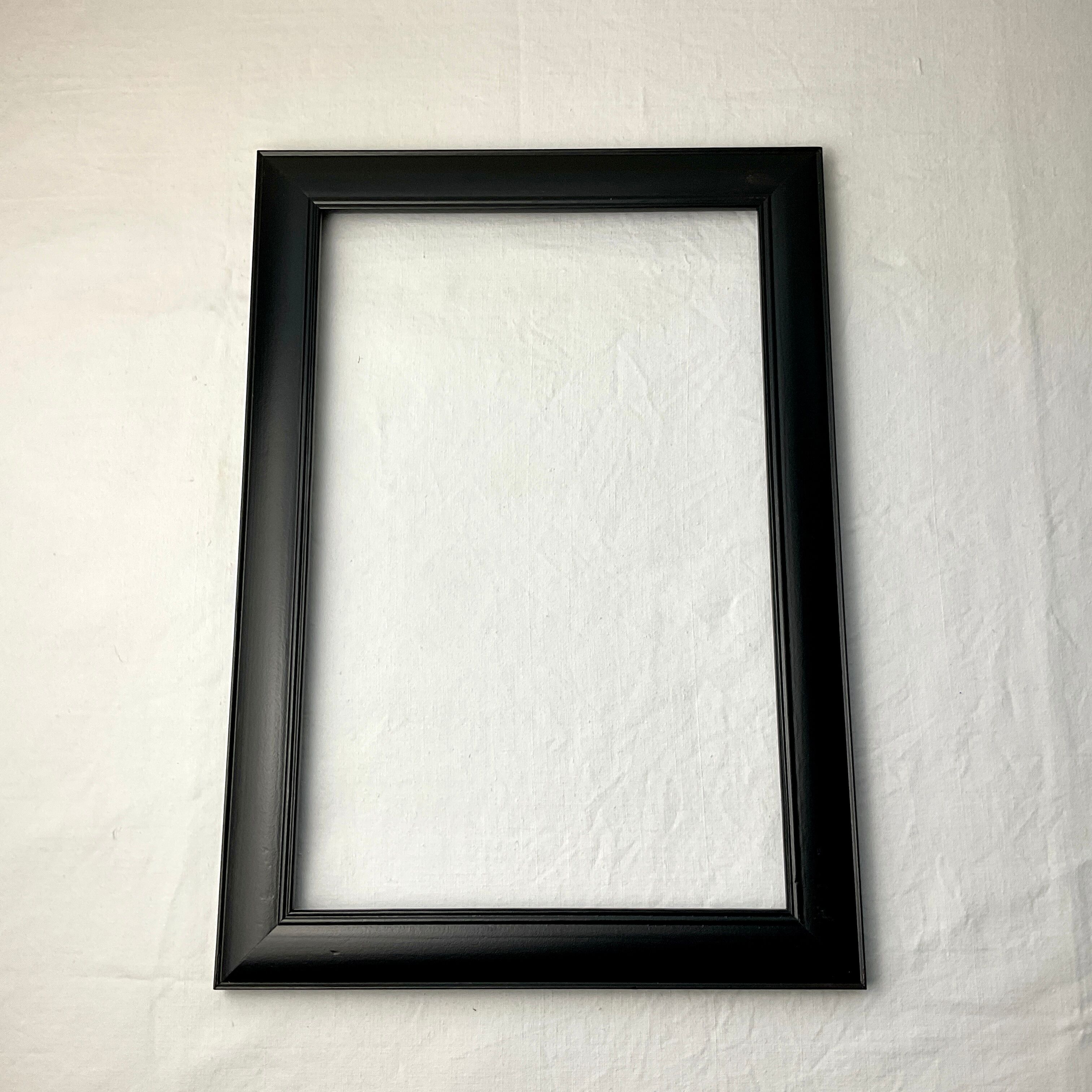 Black wooden frame foto welt