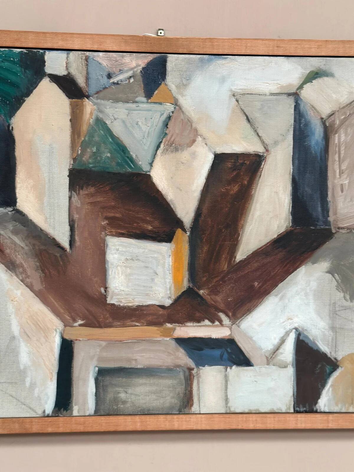 Original Swedish Oil on Canvas – “Komposition” by Arne Tengblad Vintage