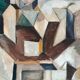 Original Swedish Oil on Canvas – “Komposition” by Arne Tengblad Vintage