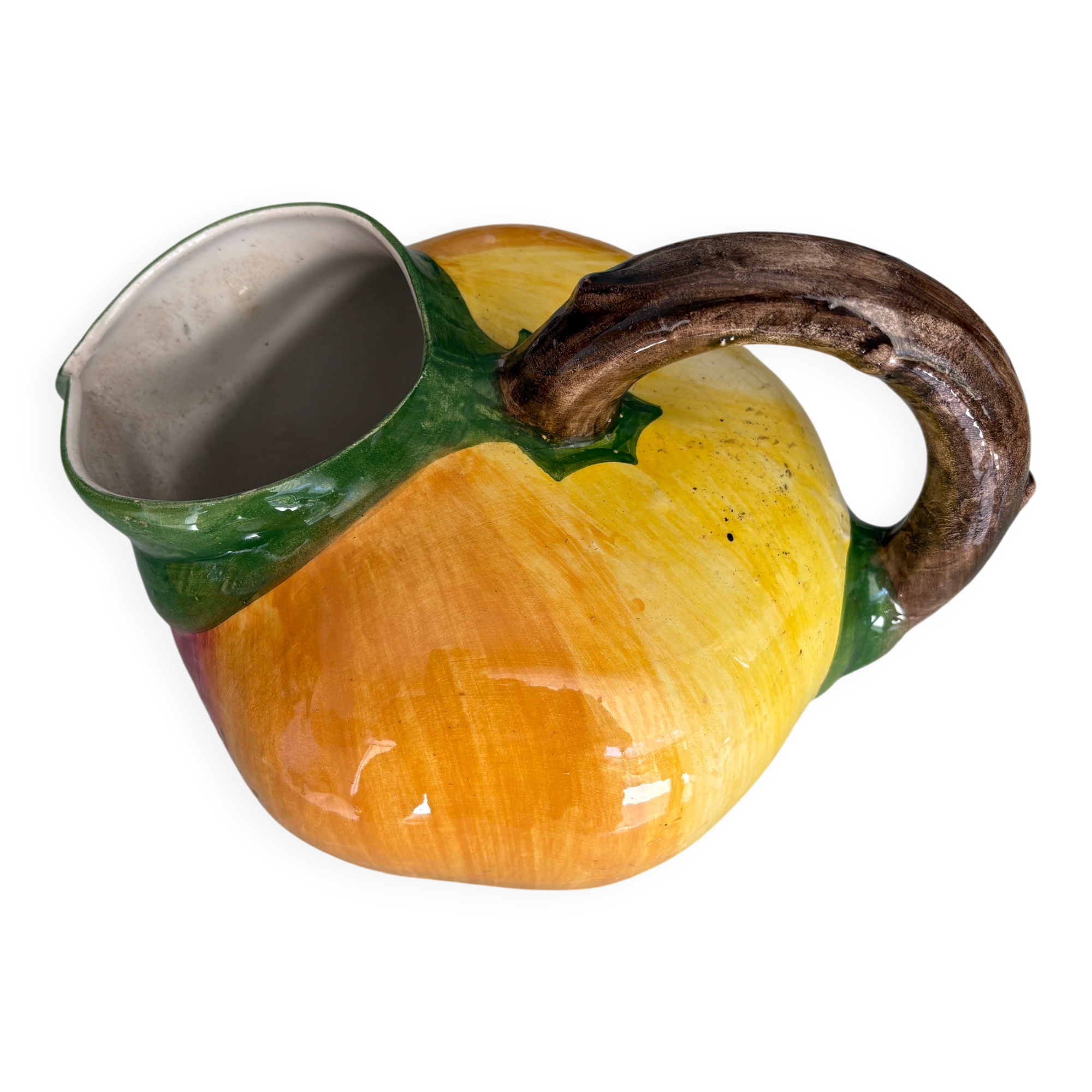 Large "apple" jug in Bassano ceramic
