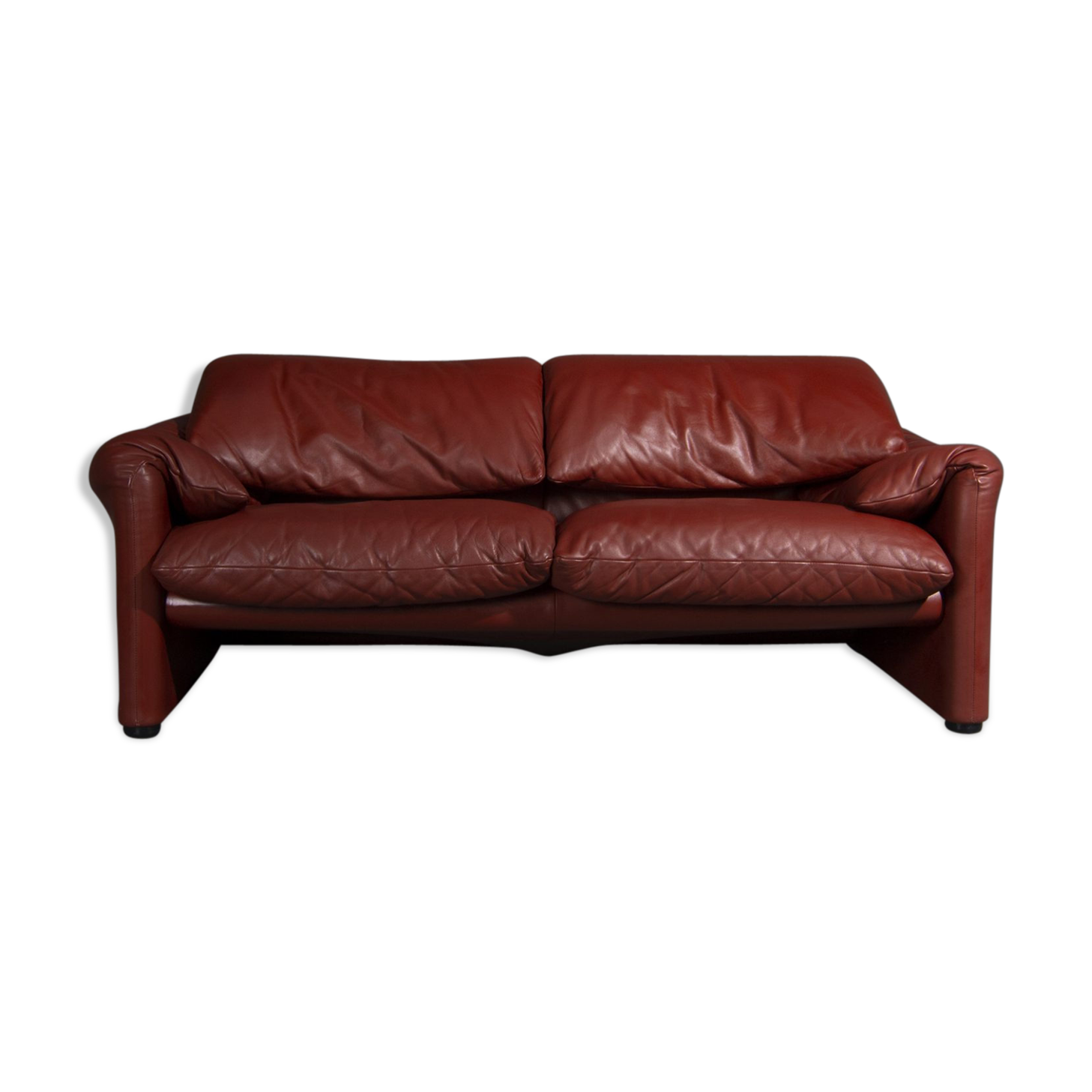 2-seat Maralunga sofa designed by Vico Magistretti for Cassina