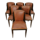 Suite de 6 chaises gondoles époque Art Déco