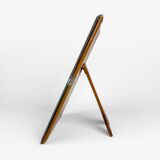 Beveled table mirror on Art Nouveau stand