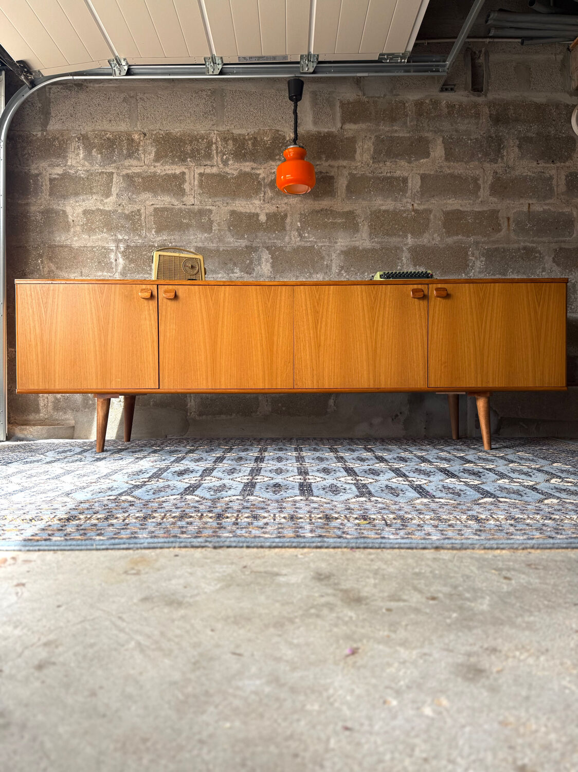 Vintage Scandinavian teak sideboard, 1970.