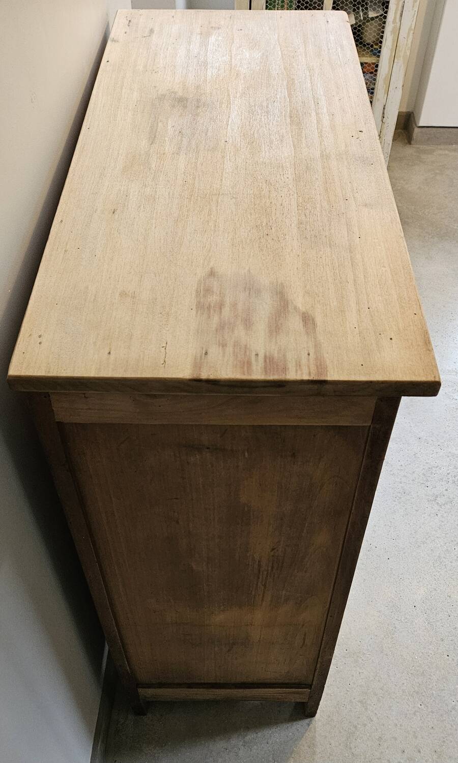 Old sideboard Parisian vintage wooden furniture