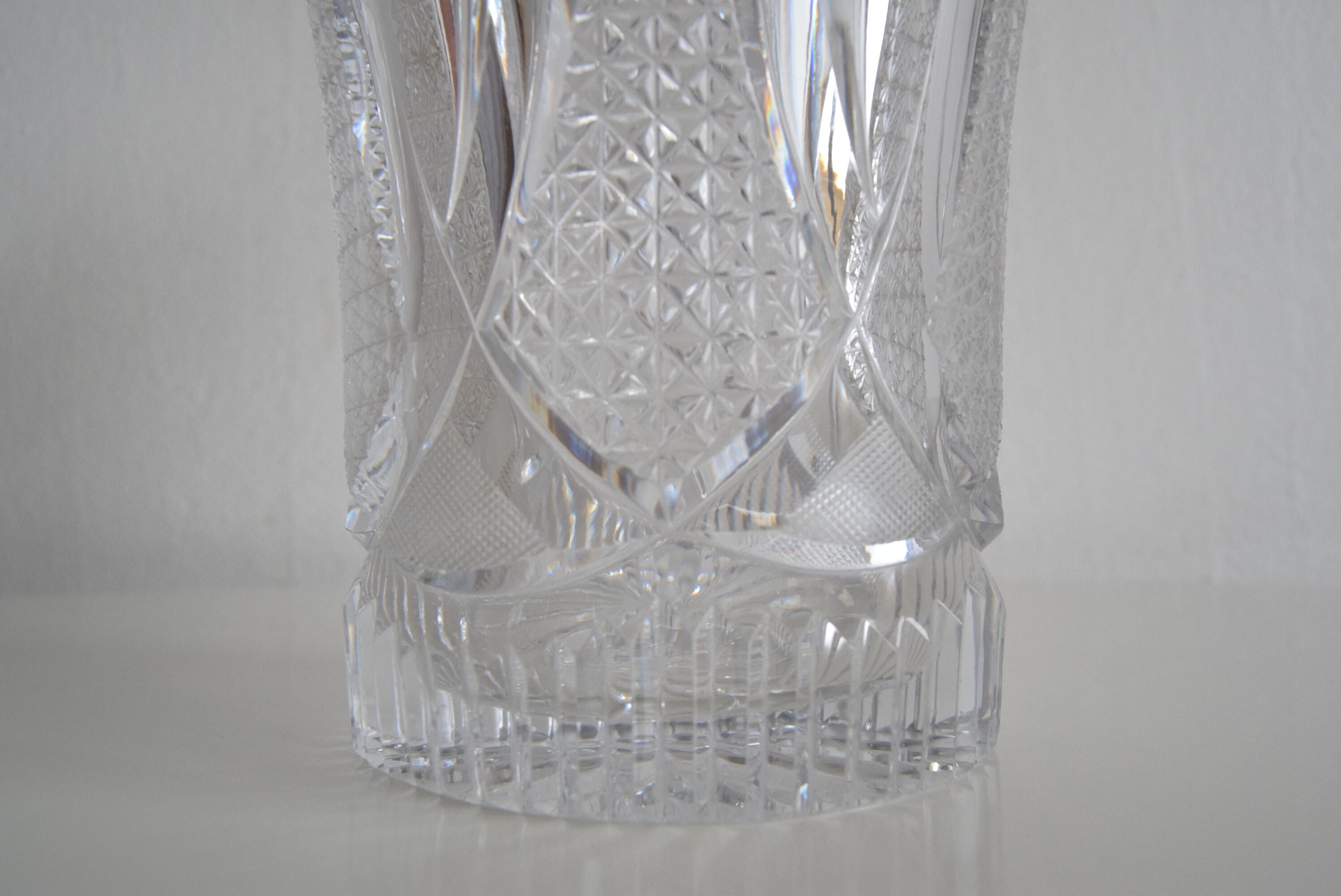 Crystal vase Novy Bor 1960s