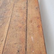 Rustic farmhouse bistro table in oak with Louis Philippe legs - 2m