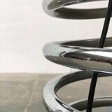 Floor lamp with spiral bulb from the German space age mid-century by Ingo Maurer for M-Design, 1960s.