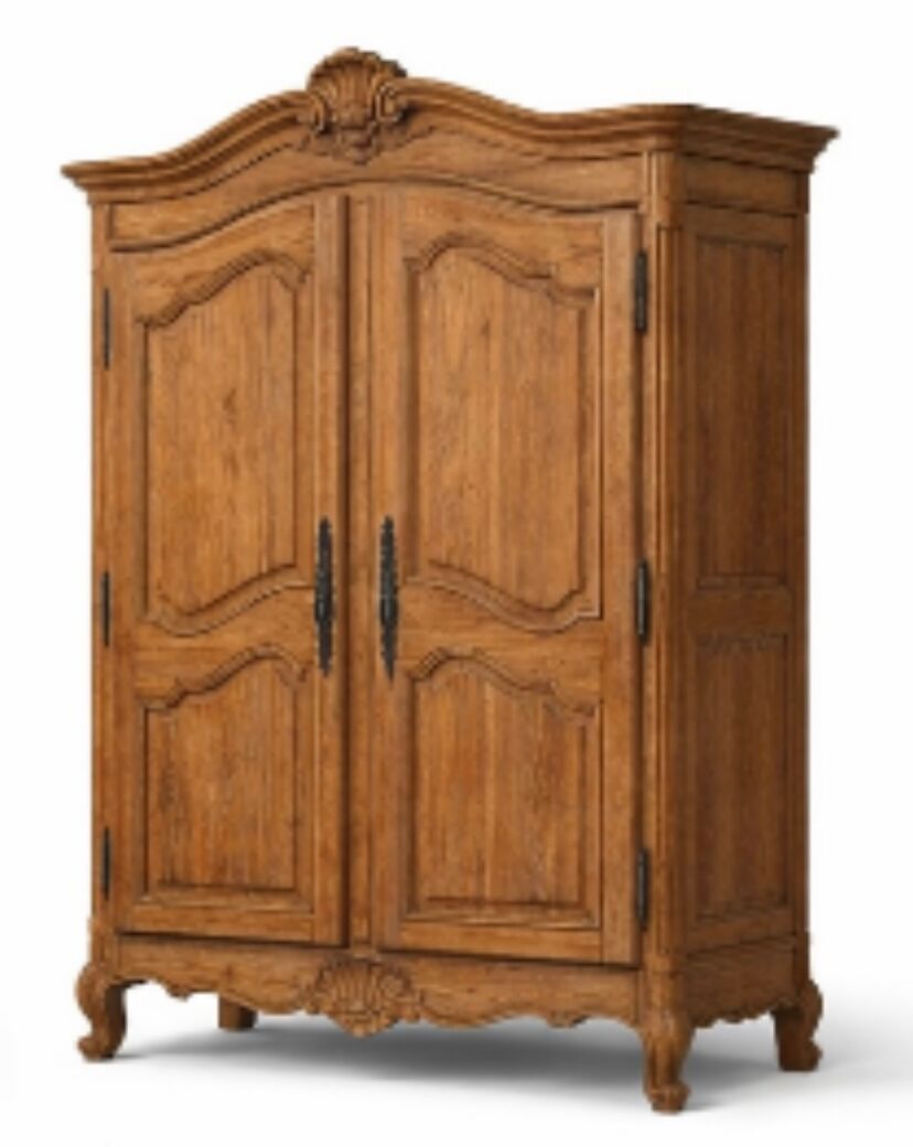 Sanded antique wardrobe