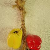 Cluster of ceramic peppers