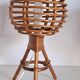 Pair of bamboo bedside lamps