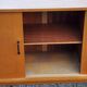 Vintage gold blond oak row 3 sliding doors