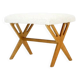 Retro Vintage Danish Oak Dressing Stool Ottoman Footstool Mid Century 60s 70s