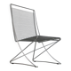 Vintage German Kreuzschwinger lounge chair by Till Behrens for Meyer Stahlmöbel, 1980s.