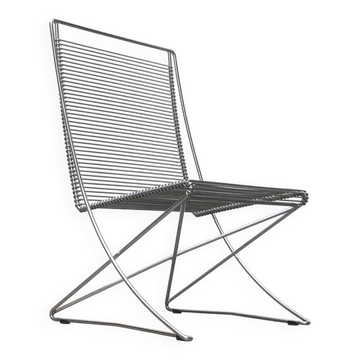 Fauteuil vintage allemand Kreuzschwinger Lounge par Till Behrens pour Meyer Stahlmöbel, années 1980