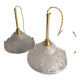 Pair of Art Deco pendant lights by Jean Gaultier, vintage pendant lights from the 1930s
