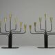 Pair of Seven-Candle Candelabras — Gunnar Ander for Ystad-Metall, Sweden, 1960s